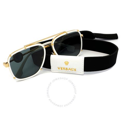 versace sunglasses ve2233|Versace Dark Gray Irregular Men's Sunglasses VE2233 147187 60.